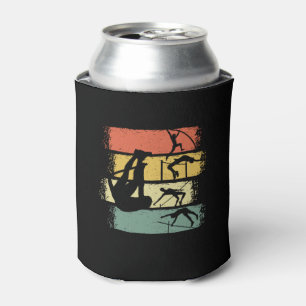 Pole Vault Retro Vintage Can Cooler