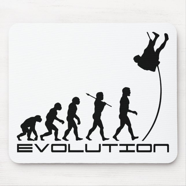 Pole Vault Sport Evolution Art Mouse Mat (Front)