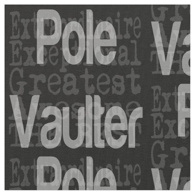 Pole Vaulter Extraordinaire Fabric (Close Up)