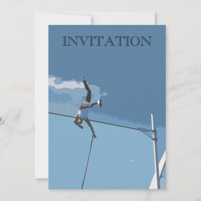 Pole Vaulter  Invitation (Front)