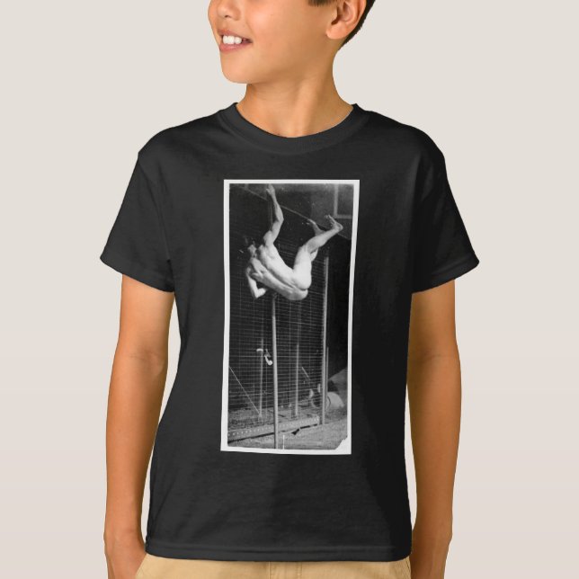 Pole Vaulter - Muybridge Vintage Photo 1885 T-Shirt (Front)