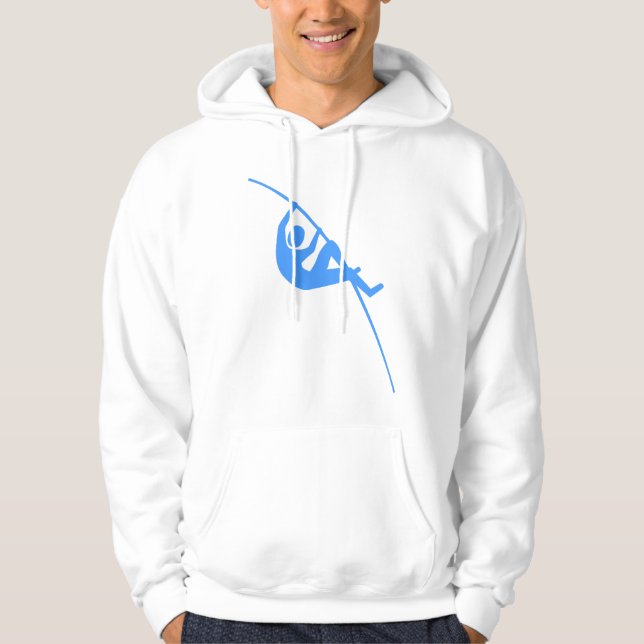 Pole Vaulting - Baby Blue Hoodie (Front)