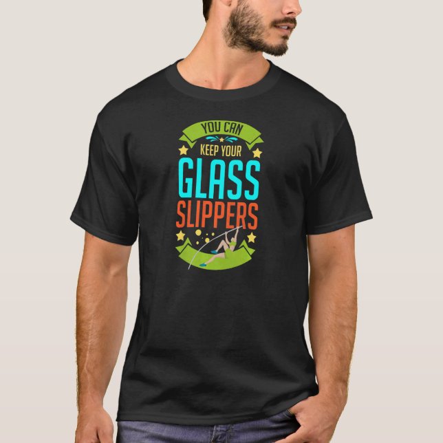 Pole Vaulting Beginner Vault Jumping Trainer Vault T-Shirt (Front)