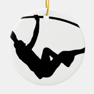 Pole Vaulting Ceramic Tree Decoration