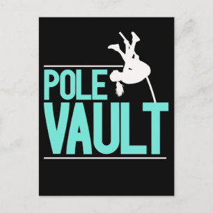Pole Vaulting Girl Pole Vaulter Postcard