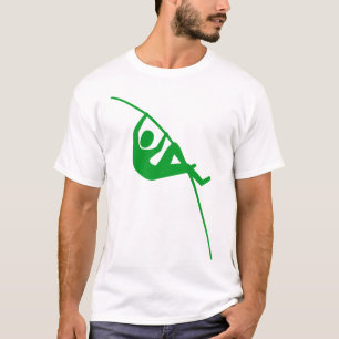 Pole Vaulting - Grass Green T-Shirt