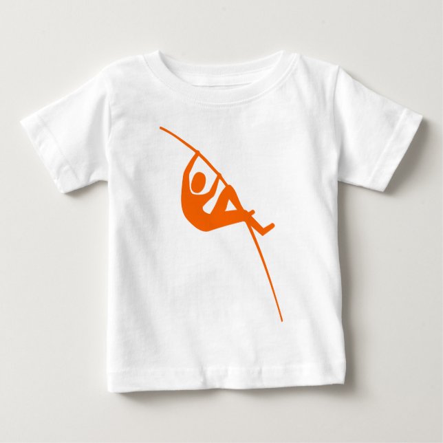 Pole Vaulting - Orange Baby T-Shirt (Front)