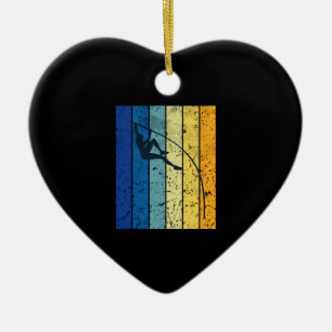 Pole Vaulting Retro Ceramic Tree Decoration