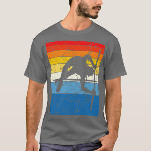 Pole Vaulting Sport Retro T-Shirt