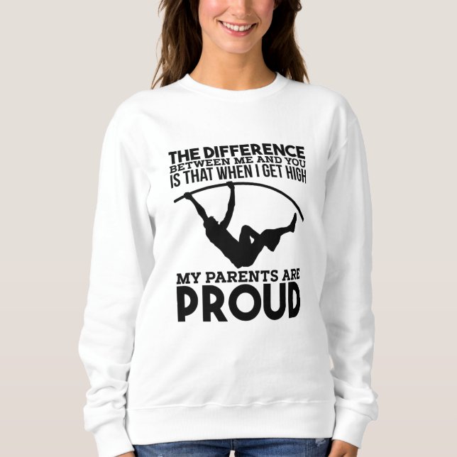 Pole Vaulting Sport Sweatshirt (Front)