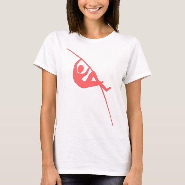 Pole Vaulting - Tropical Pink T-Shirt (Front)