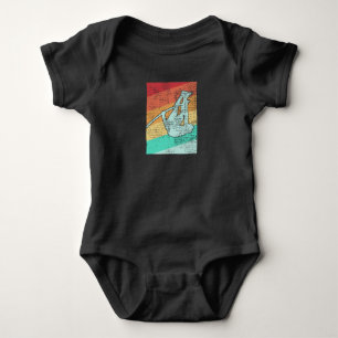 Pole Vaulting Vintage Retro Baby Bodysuit