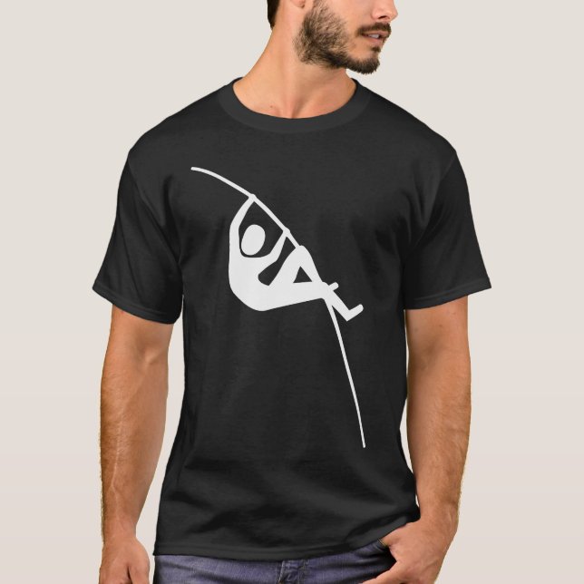 Pole Vaulting - White T-Shirt (Front)