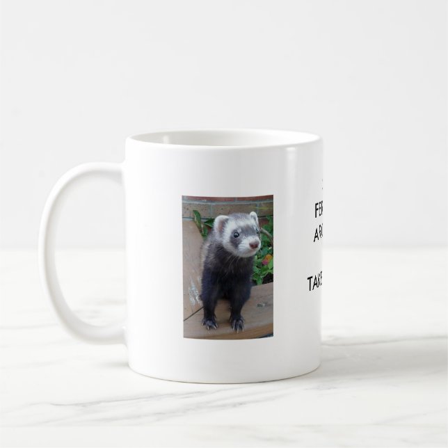 Polecat ferret coffee mug (Left)