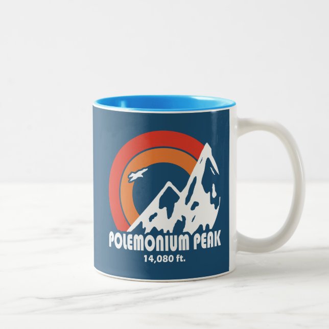 Polemonium Peak California Sun Eagle Two-Tone Coffee Mug (Right)