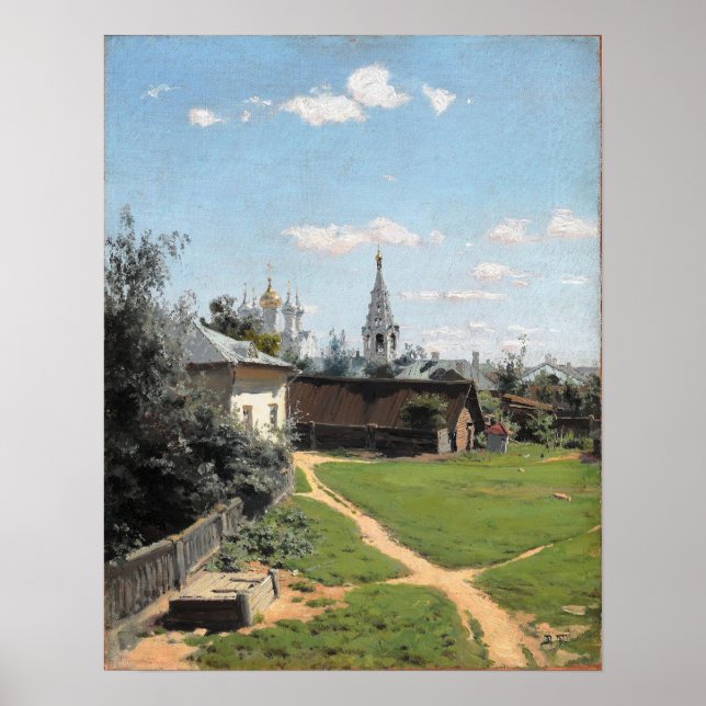 Polenov - Moscow Courtyard Poster (Front)