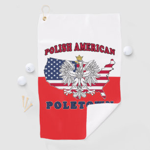 Poletown Michigan Polish Golf Towel