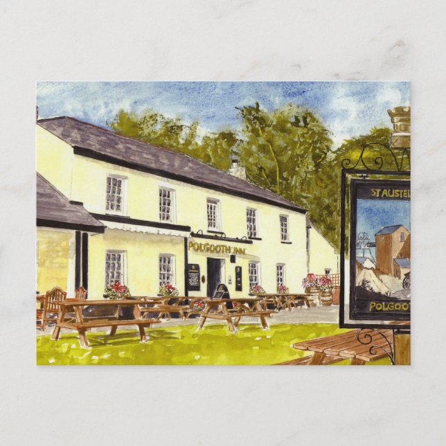 'Polgooth Inn' Postcard (Front)