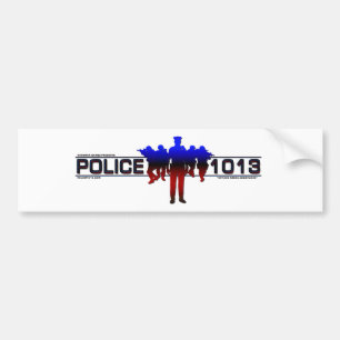 Police 1013 bumper sticker
