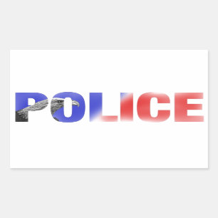 Police 2 rectangular sticker