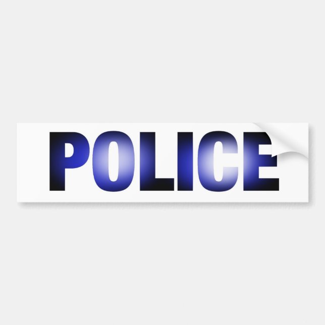 Police 3 bumper sticker (Front)