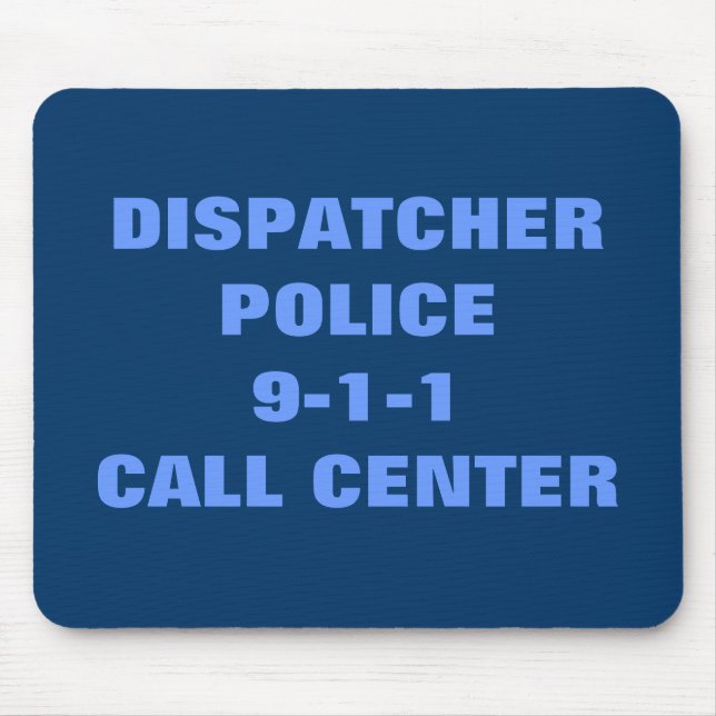 Police 9-1-1 mouse mat (Front)