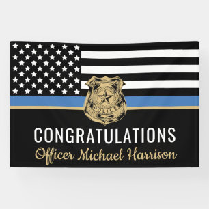 Police Academy Congratulations Graduation Banner