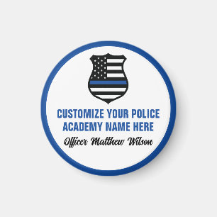 Police Academy Graduate Personalized Graduation Magnet