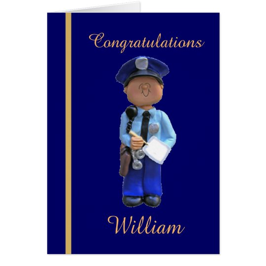 Police Academy Graduation Card