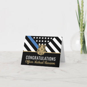 Police Academy Graduation Congratulations Card