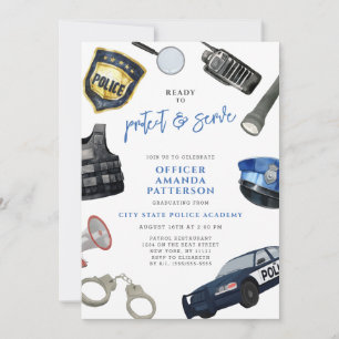Police Academy Graduation Invitation