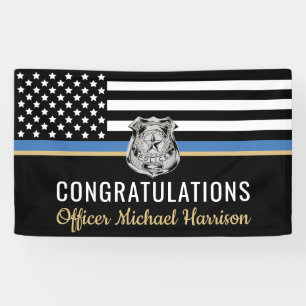 Police Academy Graduation Law Enforcement Officer Banner