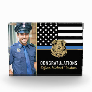 Police Academy Graduation Law Enforcement Photo Block