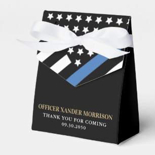 Police Academy Graduation Party Thin Blue Line Favour Box