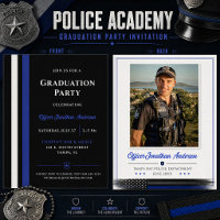 Police Academy Graduation Thin Blue Line |