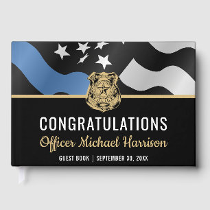 Police Academy Law Enforcement Graduation Guest Book