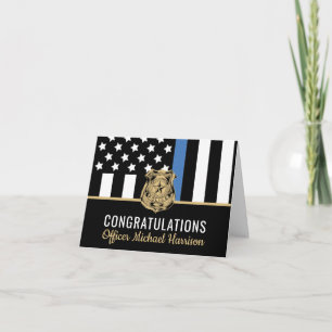 Police Academy Law Enforcement Officer Graduation Card