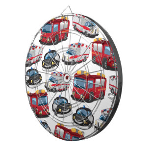 Police, Ambulance and Fire Service transport Dartboard