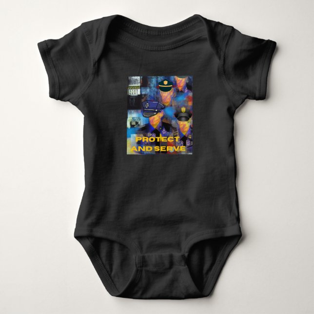Police Appreciation Baby Bodysuit (Front)