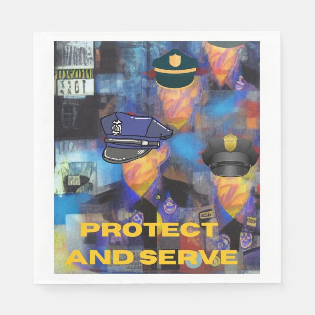 Police Appreciation Napkin (Front)