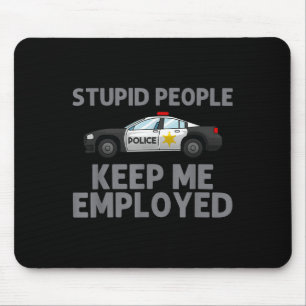 Police Art For Men Women Cop Law Enforcement Polic Mouse Mat