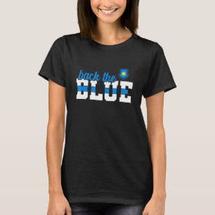 Police Back The Blue Police Badge T-Shirt