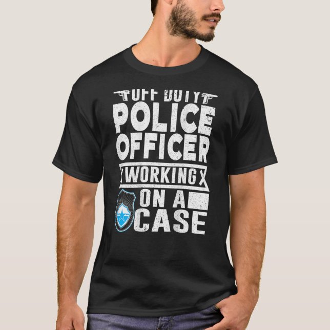 Police Backprint For Police Officer T-Shirt (Front)