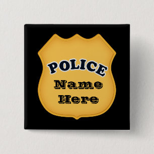 Police Badge add name button