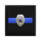 Police Badge and Brass Keeper Box