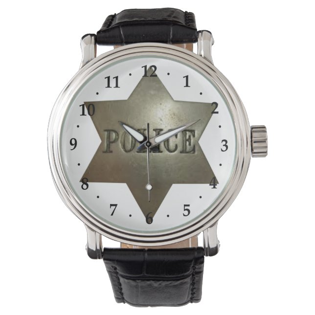 Police Badge Art Watch (Front)