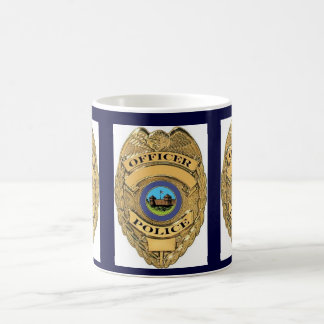 POLICE BADGE COFFEE MUG