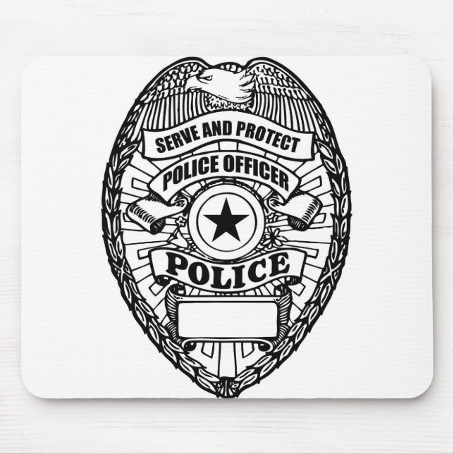 Police Badge - Generic Mouse Mat (Front)