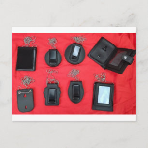 Police Badge Holder Cases Badge Holder Wallet  Postcard