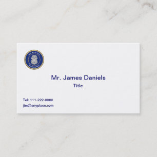 Police Badge Universal Shield Business Card